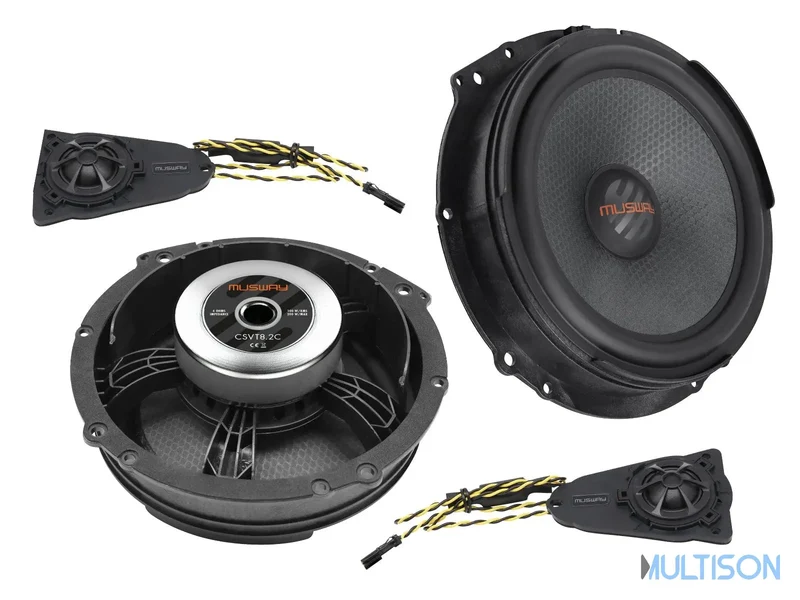 MUSWAY CSVT8.2C Kit Haut-Parleurs pour Volkswagen T5/T6