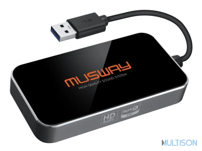 MUSWAY BTS-HD - Dongle Audio Bluetooth pour Amplificateurs DSP