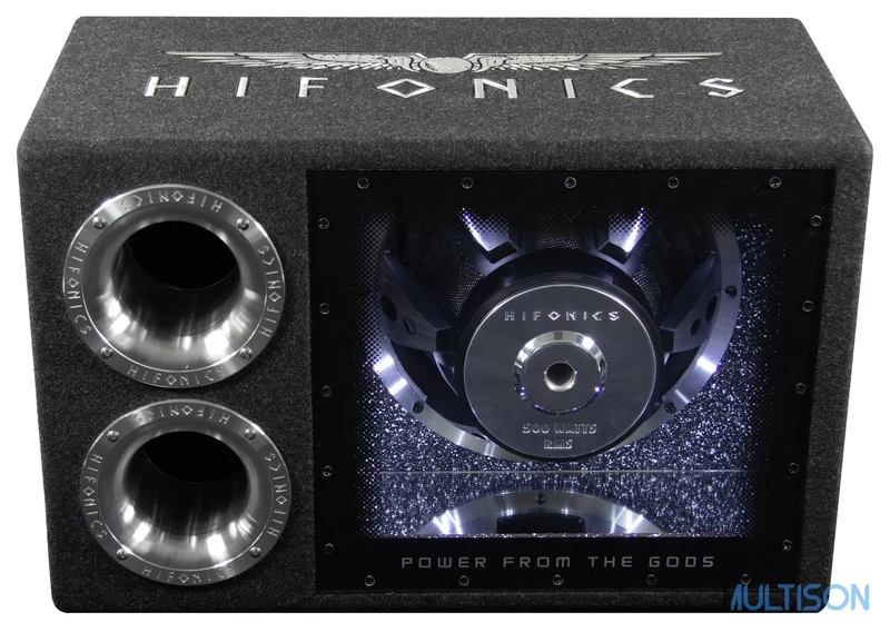 HIFONICS ATL12BPS - Caisson de Basses Bandpass 30 cm LED 500 Watts RMS