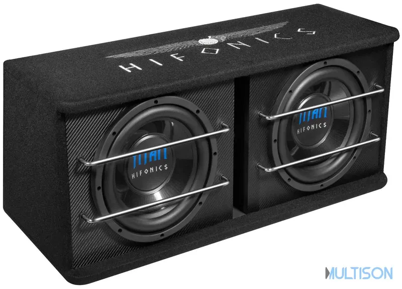 HIFONICS TD250R - Caisson Passif 2 x 25 Cm Bass-Reflex 600 Watts RMS