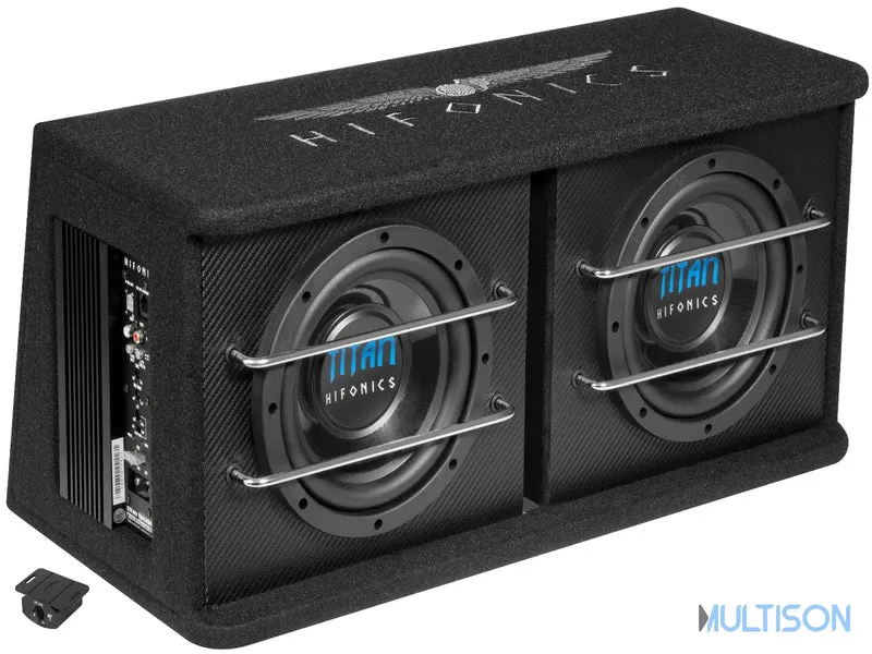 HIFONICS TDA200R - Caisson Actif 2 x 20 cm Bass-Reflex 300 Watts RMS