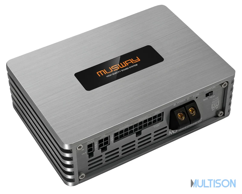 MUSWAY M5 - Amplificateur 5 Canaux Class D avec DSP 9 Canaux ultra-compact